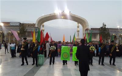 هیات رزمندگان همدان سلام گویان بر خورشید