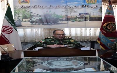 فرمانده تیپ 316 زرهی شهید قهرمان همدان گفت: