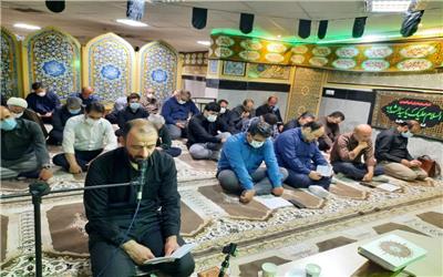 ممراسم عزاداری و قرائت زیارت عاشورای کارکنان صنعت آب و برق استان